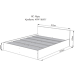 Двухспальная кровать Мори КРМ 1600.1 в Симферополе